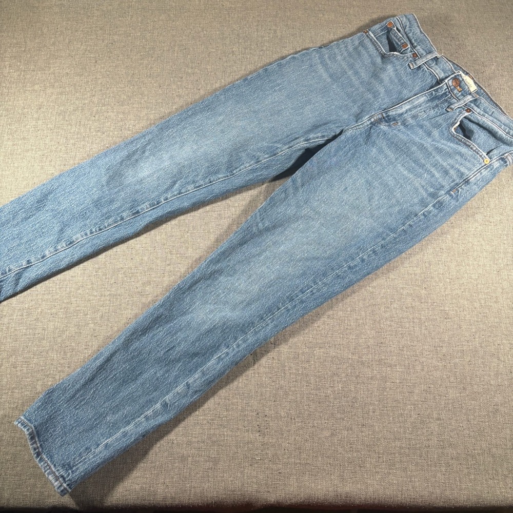 Madewell High-Rise Slim Boyjean Women 27 Blue Light Wash Denim Pants